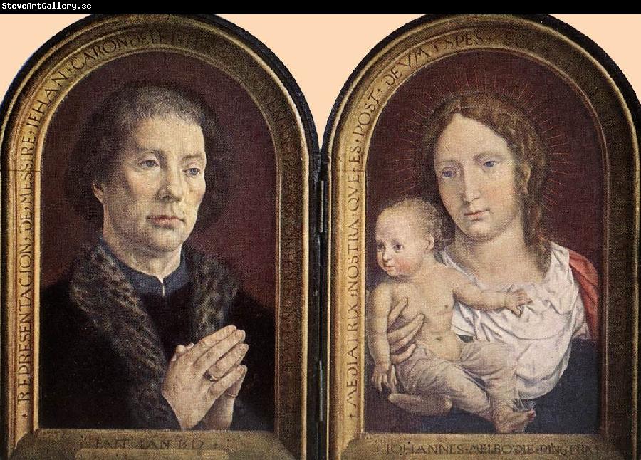 GOSSAERT, Jan (Mabuse) Diptych of Jean Carondelet sdg